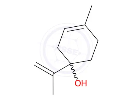 Chemical structure of p-Mentha-1(6),8-diene-4-ol