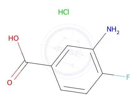 Chemical structure of 3-Amino-4-fluorobenzoic acid hydrochloride