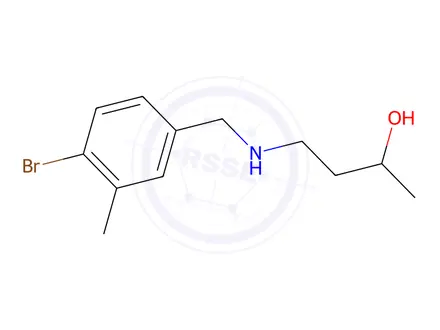 Chemical structure of 4-((4-Bromo-3-methylbenzyl)amino)butan-2-ol