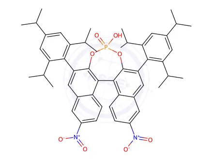 Chemical structure of 4-Tydroxy-9,14-dinitro-2,6-bis(2,4,6-triisopropylphenyl)dinaphtho[2,1-d:1',2'-f][1,3,2]dioxaphosphepine 4-oxide