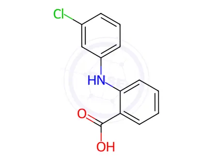 Chemical structure of N-(3-Chlorophenyl)anthranilic Acid