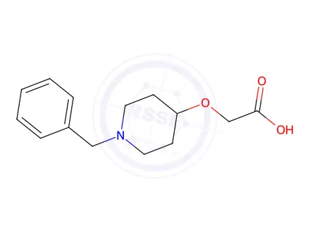 Chemical structure of 2-((1-Benzylpiperidin-4-yl)oxy)acetic acid