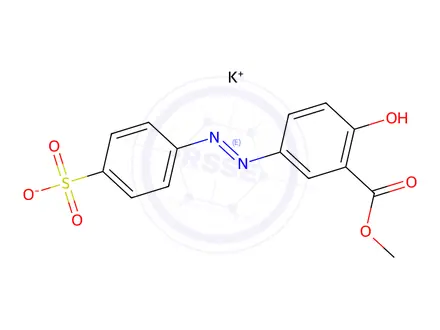 Chemical structure of 5-[(p-Sulfophenyl)azo]salicylic Acid Methyl Ester Potassium Salt