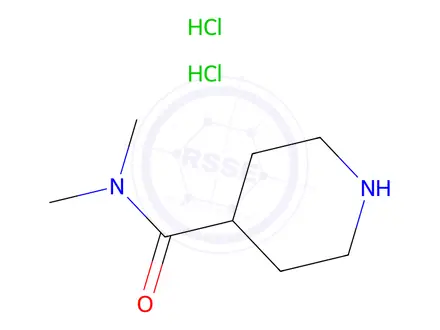 Chemical structure of N,N-Dimethylpiperidine-4-carboxamide Dihydrochloride