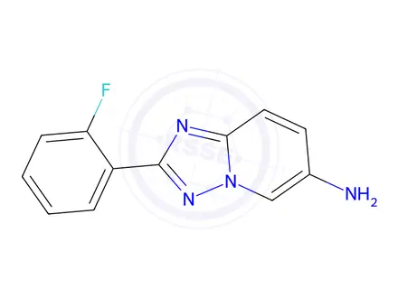 Chemical structure of 2-(2-Fluorophenyl)-[1,2,4]triazolo[1,5-a]pyridin-6-amine