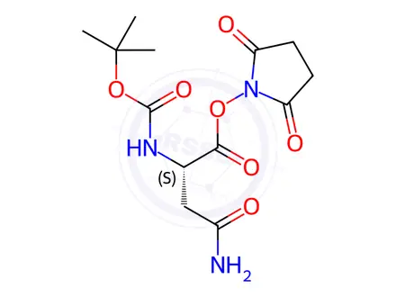 Chemical structure of Boc-Asn-Osu