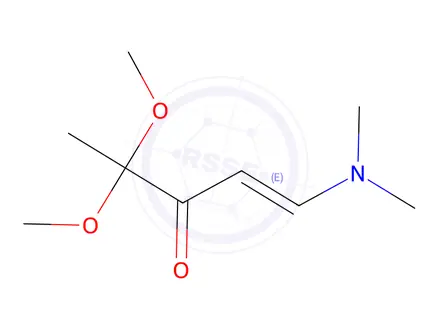 Chemical structure of (E)-1-(Dimethylamino)-4,4-dimethoxypent-1-en-3-one