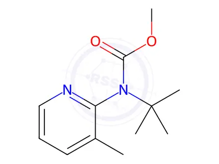 Chemical structure of Methyl tert-butyl(3-methylpyridin-2-yl)carbamate