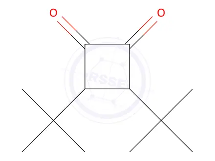 Chemical structure of 3,4-Di-tert-butyl-1,2-cyclobutanedione