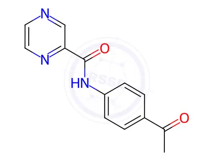 Chemical structure of n-(4-Acetylphenyl)pyrazine-2-carboxamide