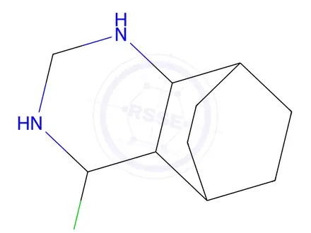 Chemical structure of 6-chloro-3,5-diazatricyclo[6.2.2.0²,⁷]dodeca-2,4,6-triene