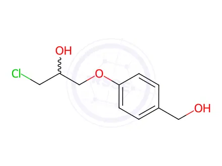 Chemical structure of Benzenemethanol, 4-(3-chloro-2-hydroxypropoxy)-