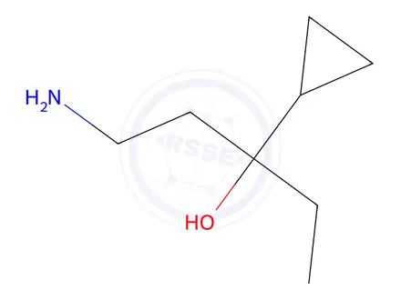 Chemical structure of 1-Amino-3-cyclopropylpentan-3-ol