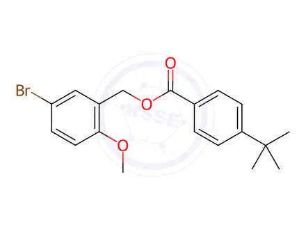 Chemical structure of (5-Bromo-2-methoxyphenyl)methyl 4-tert-butylbenzoate