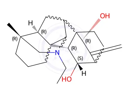 Chemical structure of Bullatine A
