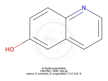 Chemical structure of 6-Hydroxyquinoline