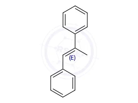 Chemical structure of (E)-Prop-1-ene-1,2-diyldibenzene