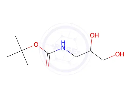 Chemical structure of tert-butyl (2,3-Dihydroxypropyl)carbamate