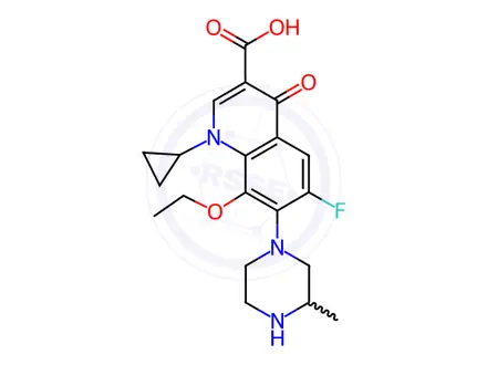 Chemical structure of Gatifloxacin Impurity 9