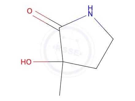 Chemical structure of 3-Hydroxy-3-methylpyrrolidin-2-one