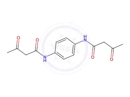 Chemical structure of N,N'-(1,4-Phenylene)bis(acetoacetamide)