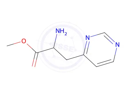 Chemical structure of Methyl 2-amino-3-(pyrimidin-4-yl)propanoate