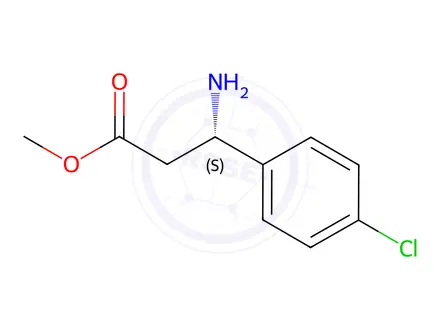 Chemical structure of Methyl (S)-3-amino-3-(4-chlorophenyl)propanoate