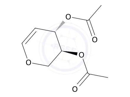 Chemical structure of [(3S,4S)-4-acetyloxy-3,4-dihydro-2H-pyran-3-yl] acetate
