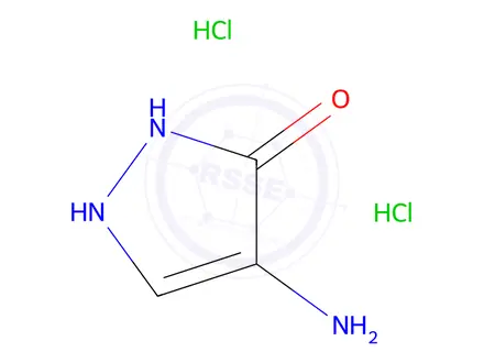 Chemical structure of 4-AMINO-2,3-DIHYDRO-1H-PYRAZOL-3-ONE DIHYDROCHLORIDE