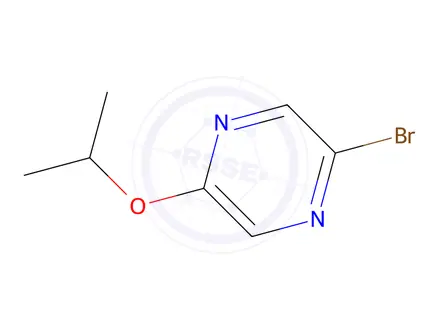 Chemical structure of 2-Bromo-5-isopropoxypyrazine