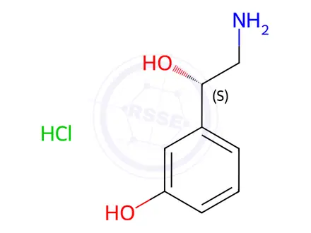 Chemical structure of Phenylephrine Hydrochloride Impurity 2 ((S)-Phenylephrine Hydrochloride EP Impurity A Hydrochloride)
