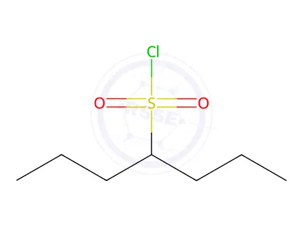 Chemical structure of heptane-4-sulfonyl chloride