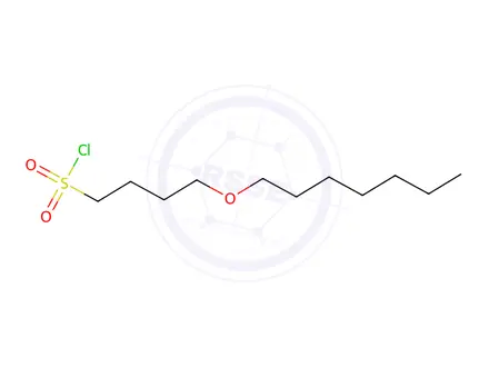 Chemical structure of 4-(Heptyloxy)butane-1-sulfonyl chloride