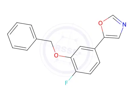 Chemical structure of 5-(3-(Benzyloxy)-4-fluorophenyl)oxazole