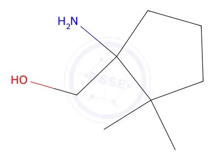Chemical structure of (1-amino-2,2-dimethylcyclopentyl)methanol