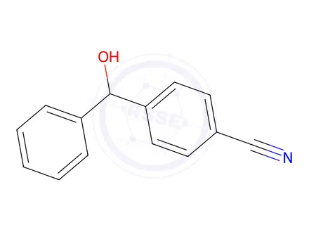 Chemical structure of 4-(Hydroxy(phenyl)methyl)benzonitrile