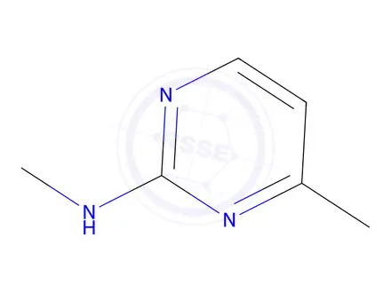 Chemical structure of 2-Pyrimidinamine, N,4-dimethyl-(9CI)