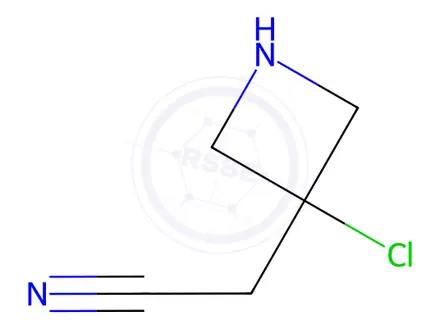 Chemical structure of 2-(3-Chloroazetidin-3-yl)acetonitrile