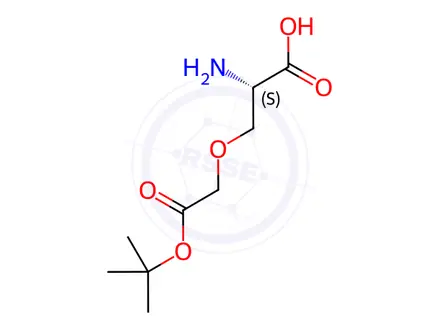 Chemical structure of o-(2-(Tert-butoxy)-2-oxoethyl)-l-serine