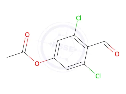 Chemical structure of 3,5-Dichloro-4-formylphenyl acetate