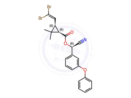 Chemical structure of Deltamethrin Impurity 1(Deltamethrin R-Isomer)