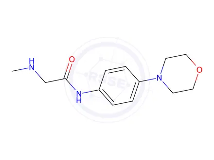 Chemical structure of 2-(METHYLAMINO)-N-(4-MORPHOLIN-4-YLPHENYL)ACETAMIDE DIHYDROCHLORIDE