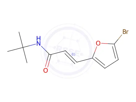 Chemical structure of 3-(5-Bromofuran-2-yl)-N-(tert-butyl)acrylamide