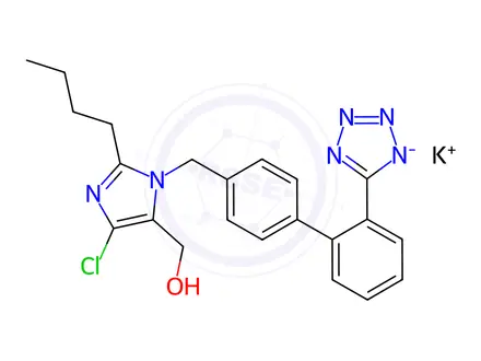 Chemical structure of Losartan potassium salt