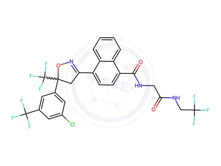 Chemical structure of Afoxolaner