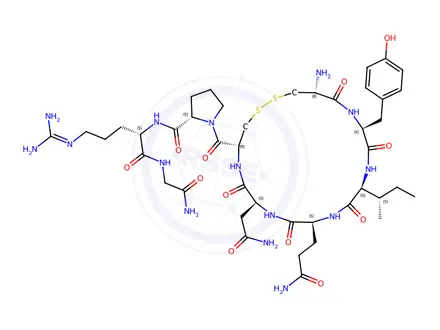 Chemical structure of Vasotocin