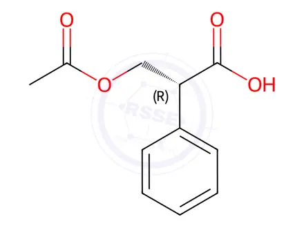 Chemical structure of (R)-3-Acetoxy-2-phenylpropanoic Acid
