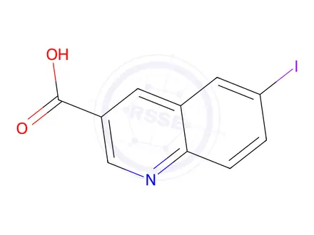 Chemical structure of 6-Iodoquinoline-3-carboxylic acid