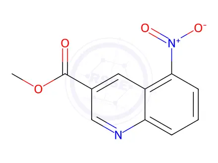 Chemical structure of 5-Nitro-quinoline-3-carboxylic acid methyl ester