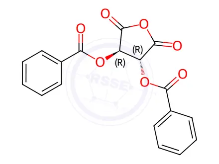 Chemical structure of Tartaric anhydride dibenzoate